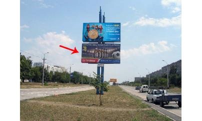 Щит 6x3,  Бульвар Шевченко, остановка, въезд в центр, низ