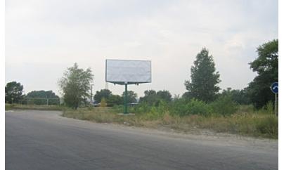Щит 6x3,  Шоссе Строителей, въезд в город