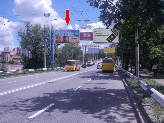 Щит 6x3,  пр. Б. Хмельницкого-граница (мост), левая
