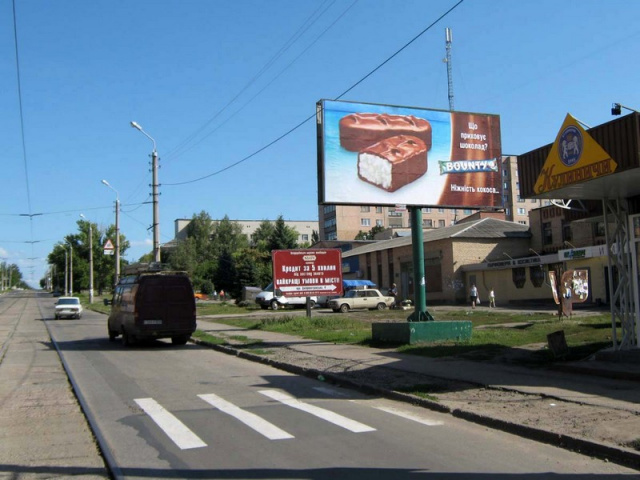 Щит 6x3,  вул.Дніпровська (торговий комплекс)
