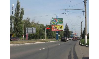 Щит 6x3,  ул.Донецкое шоссе,отель "Виктория", низ,въезд