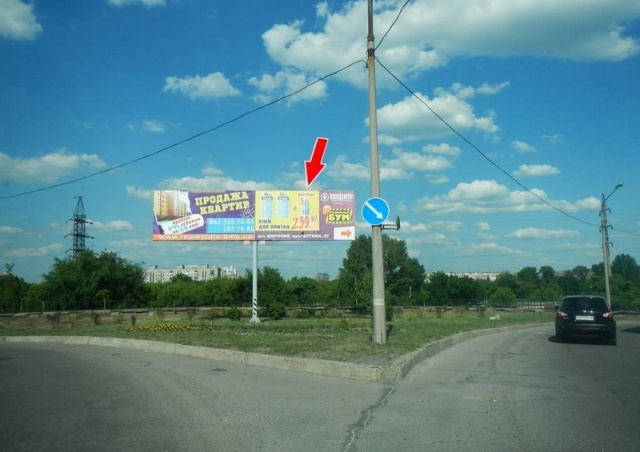 Щит 6x3,  Ул. Заварзина на мосту (схема)