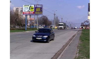 Щит 6x3,  Бульвар Шевченко, район рынка "Космос", консоль