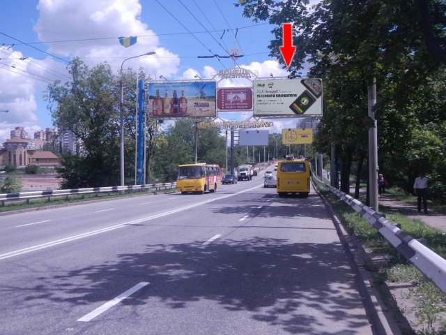 Щит 6x3,  пр. Б. Хмельницкого-граница (мост), правая
