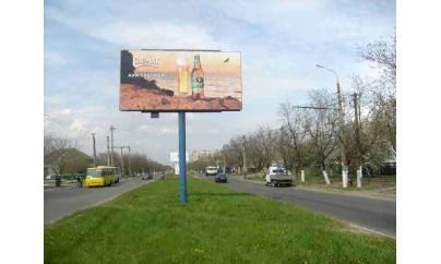 Щит 6x3,  ул. Олимпийская, на м-н "Восточный", выезд на Тага