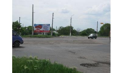 Щит 6x3,  Ул. Харцызское шоссе, выезд из Мак. по напр.Харц.